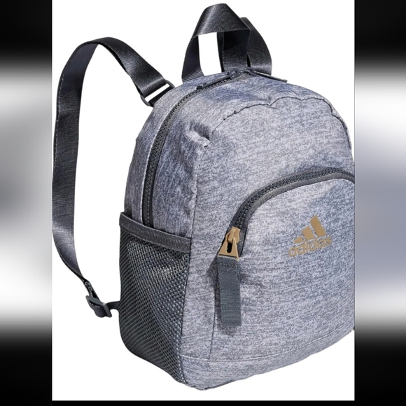Adidas Mini Backpack Linear 3 Jersey Mini-backpack Unisex Grey ONIX - Picture 1 of 16